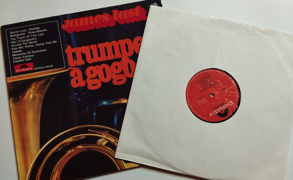 Винтажная виниловая пластинка LP James Last Джеймс Ласт Trumpet A Gogo 3 (Germany 1968)