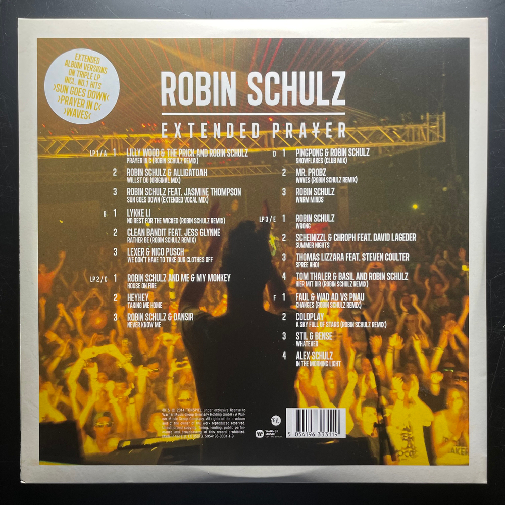 Robin Schulz ‎– Extended Prayer 3LP (Германия 2014г.)