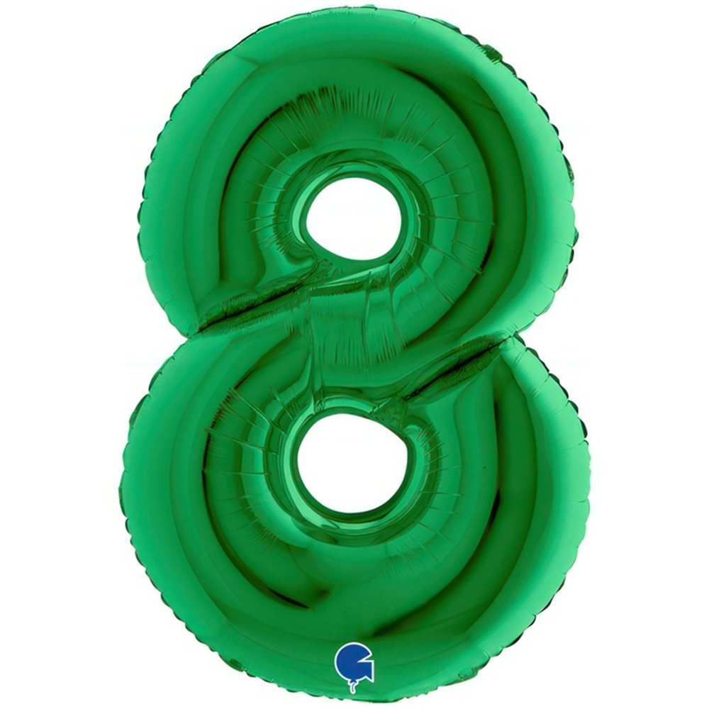 Шар ЦИФРА 8 Green 40" 102 см