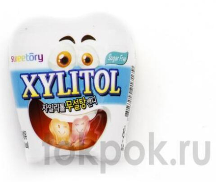 Конфеты без сахара в форме зубов Sweetory Xylitol, 18 гр