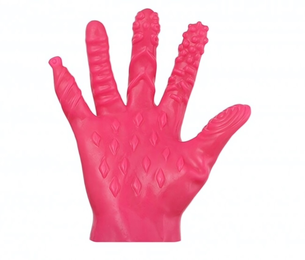 Мягкая розовая массажная перчатка для пар ROSYLAND /без коробки/ (Цвет: розовый)