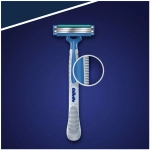 Одноразовые Мужские Бритвы Blue3 Simple, с 3 лезвиями, фиксированная головка, 8