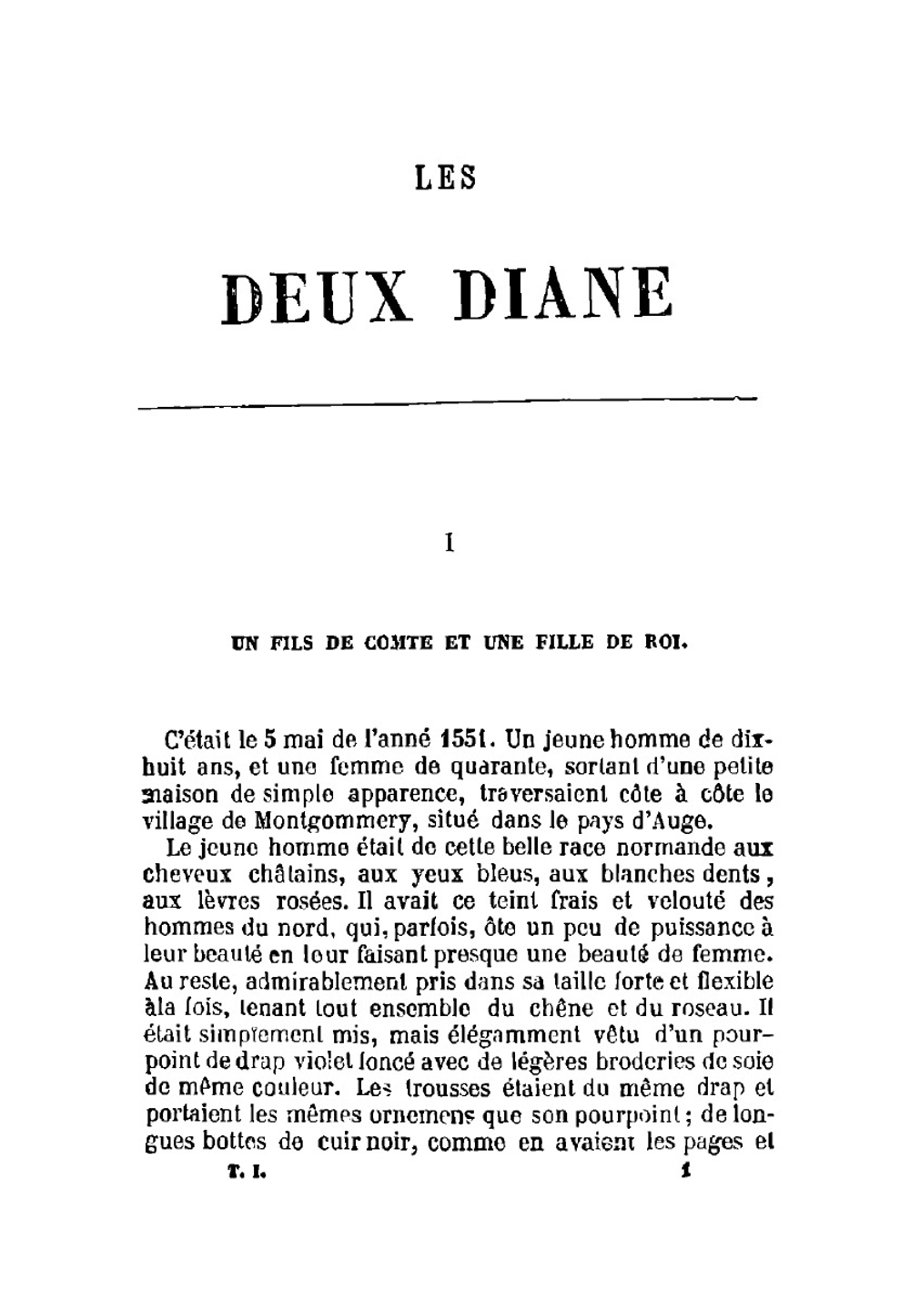 Les Deux Diane (French Edition). Vol. 1 | Александр Дюма