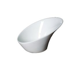 Салатник 175 мл 16,3*11 см h9,5/4,5 см скошенный белый фарфор NEW P.L. Proff Cuisine [6]