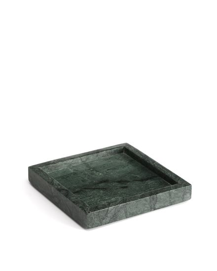 Поднос Serela из зеленого мрамора 18 x 18 см