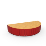 Лавка-тумба полукруглая STRIPES