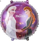 Шар (18''/46 см) Круг, Холодное сердце 2, Эльза и Анна, 1 шт.