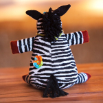 Вязаная кукла Зебра Жорик, Фрея