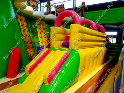 Надувной батут "Детский мегапарк" 18*18*8 м