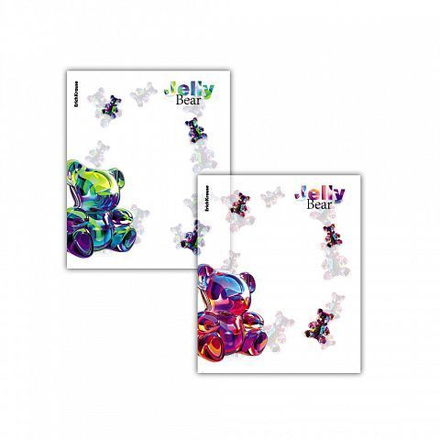 Набор обложек для тетрадей и дневн. (212х347мм), 80мкм, Jelly Bear (12шт)