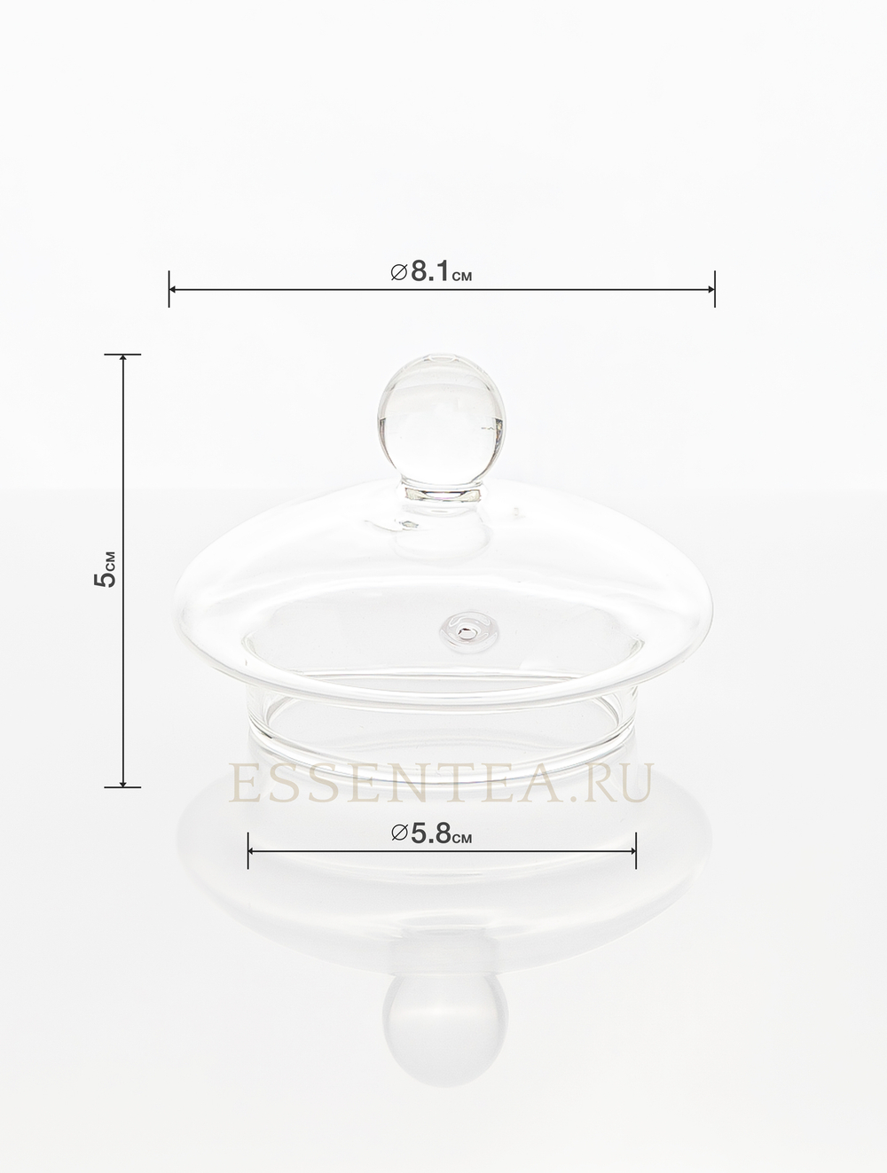 Крышка стеклянная для чайника 1000 мл/1200 мл (размер L ) серии "Танг пу"