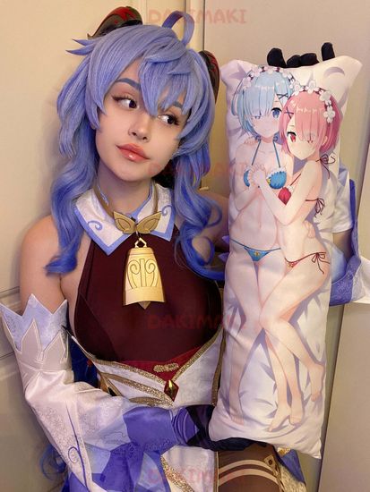 Мини дакимакура Рам и Рем из Re:Zero. Жизнь с нуля в альтернативном мире арт. M0791, 60х20 см