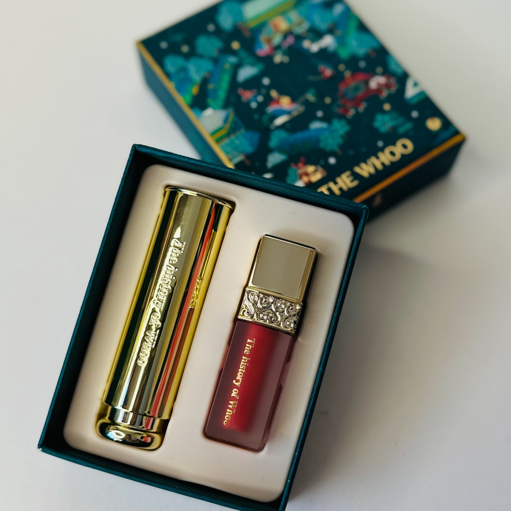 Набор для губ THE WHOO Gongjnhyang Mi Glow Lip Balm бальзам+тинт.