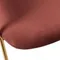 Стул Drixen терракотовый велюр с золотыми ножками 