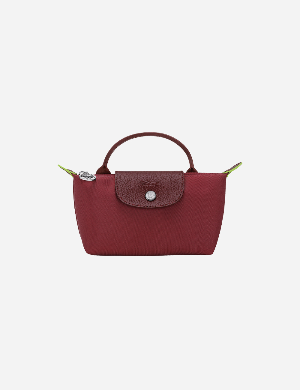 Longchamp Le Pliage Green Pouch "Pomegranate"