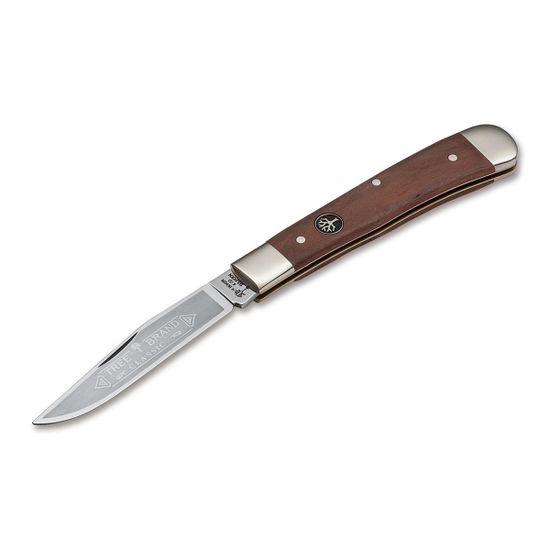Складной нож Boker 112585 Trapper Plum Wood c клинком из стали С75, рукоять дерево (Слива)