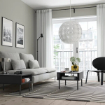 Приставной столик - IKEA ИКЕА TUNSTA, 70x50х37 см, антрацит