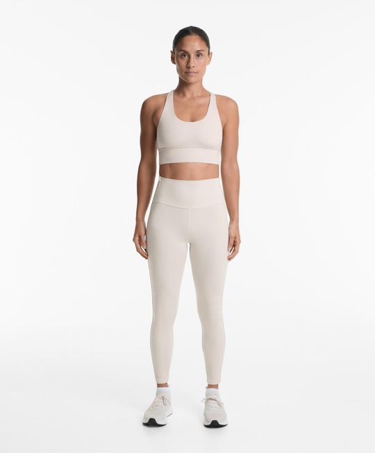 Oysho Спортивный бюстгальтер с бретелями на спине, каменный