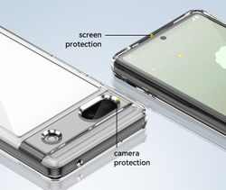 Усиленный чехол с мягкими защитными рамками для Google Pixel 6A, увеличенные защитные свойства