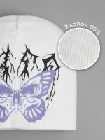 Шапка для девочки трикотажная осенняя y2k