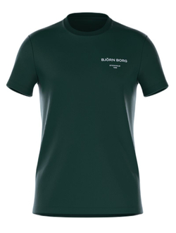 Мужская теннисная футболка Björn Borg Essential 1 - зеленый