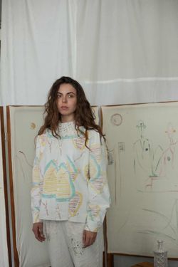 Рубашка Lace Collar Белая