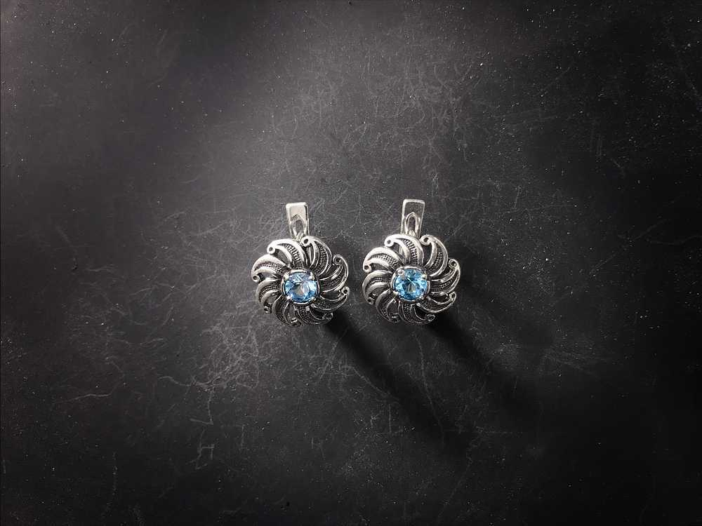 Серьги короткие "Зарница".