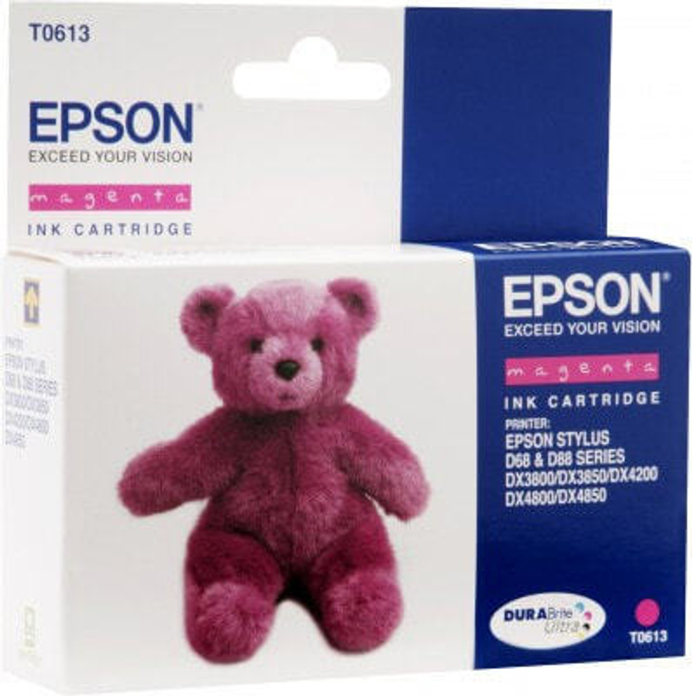 Epson Teddybear T0613 1 шт Подлинный Пурпурный C13T06134020