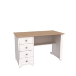 Стол письменный с ящиками «Бейли» белый воск/антик