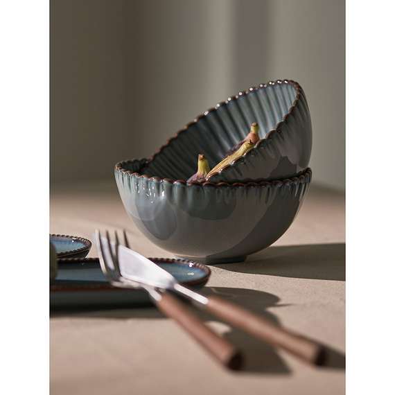 Набор из 2 салатников темно-серого цвета Kitchen Spirit 750мл