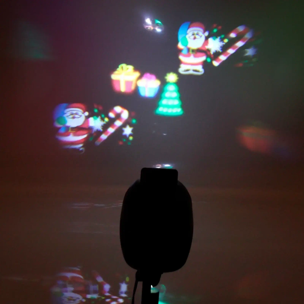 Проектор уличный «Новый год» XL-803 2 набора картинок (220V)