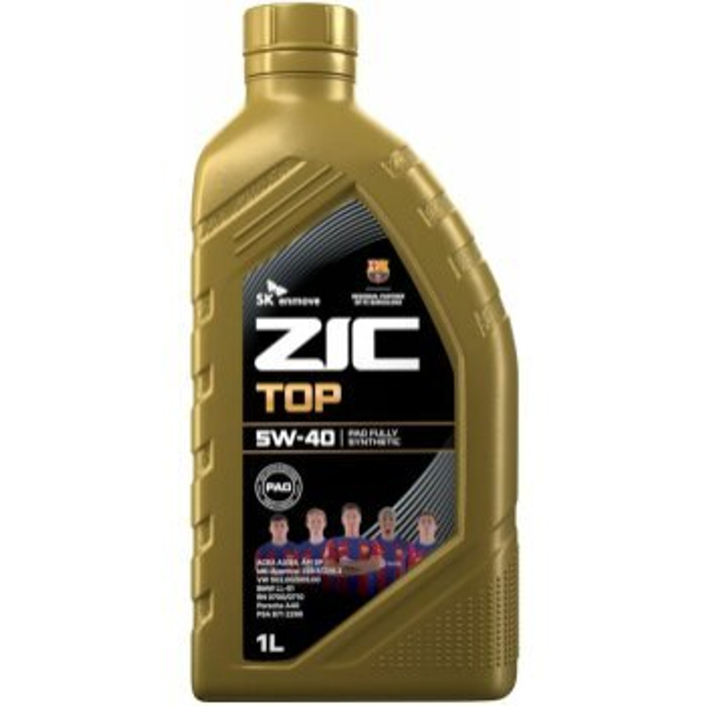 Масло моторное ZIC TOP 5w40 SP ACEA A3/B4 1л