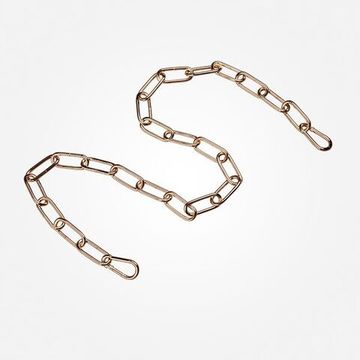 10301 / запчасти /   цепь длиной 1 метр с  2 карабинами золото, арт. 73024