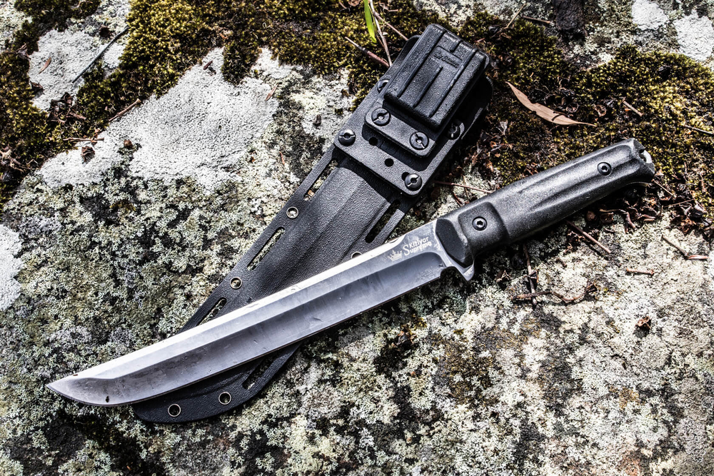 Туристический нож Sensei AUS-8 Black Titanium