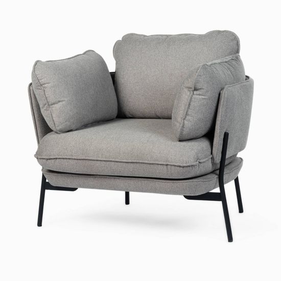 Кресло Sussex серое 