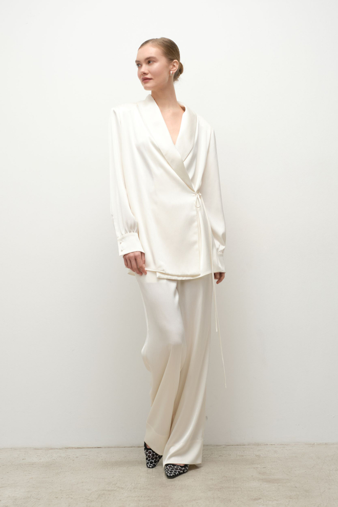 Блуза пижамная с подплечниками