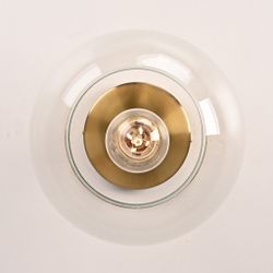 Потолочный Светильник Rh Utilitaire Globe Shade Flushmount Brass By Imperiumloft