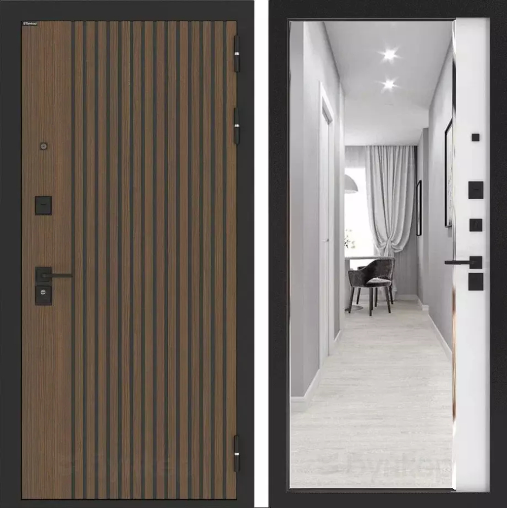 Дверь Входная Бункер BN-02 ФЛЗ-618 фацет Белый Софт, металлическая