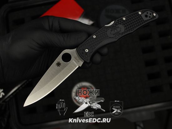 Складной нож Spyderco Endura C10PBK c клинком из стали VG-10, рукоять FRN