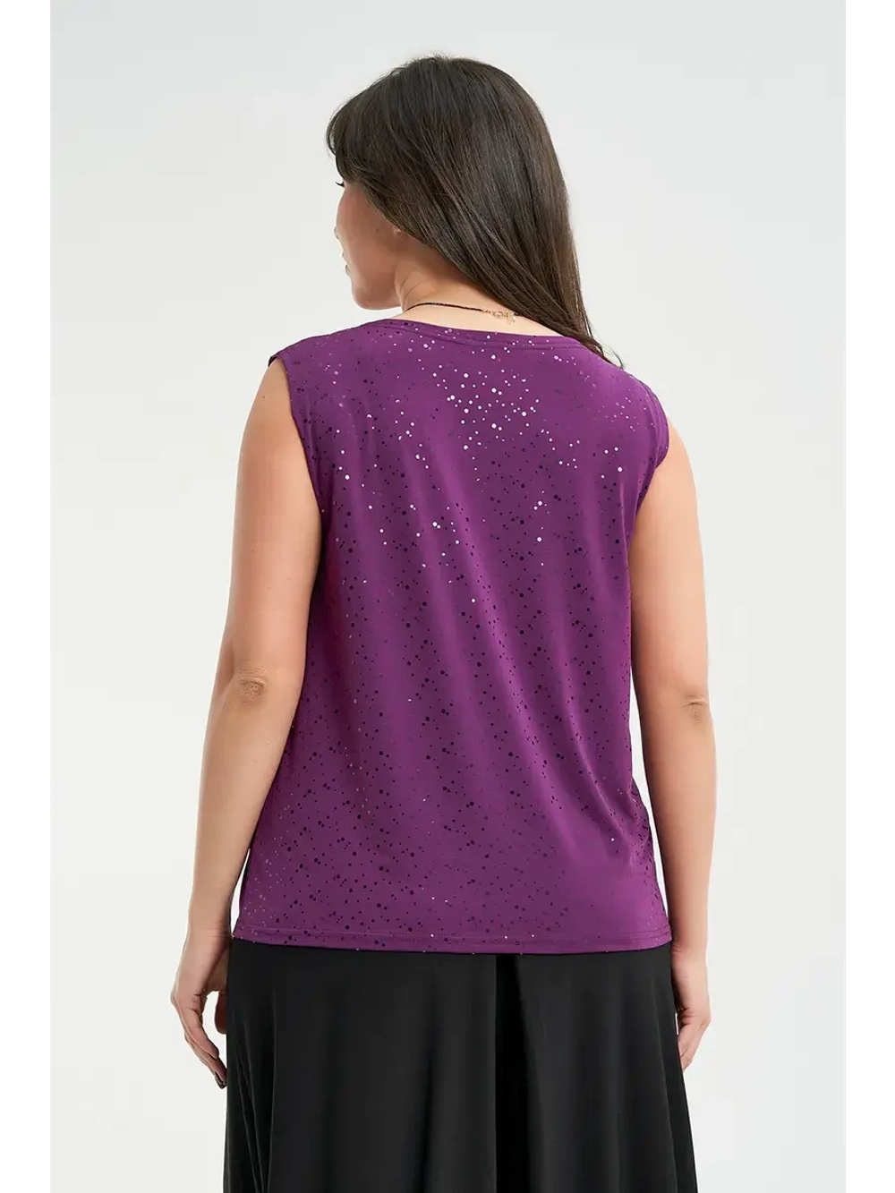 Блузка нарядная без рукавов топ трикотажный