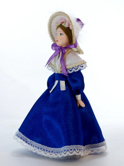 Кукла коллекционная Барышня в летнем платье 19 века