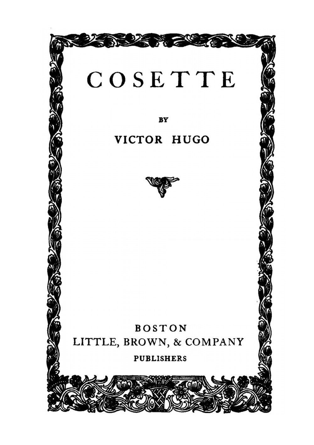 Cosette | V. Hugo