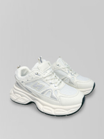 Кроссовки L601-7 комбинированные с серебристыми вставками