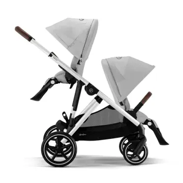 Прогулочная коляска для двойни Cybex Gazelle S SLV Lava Grey