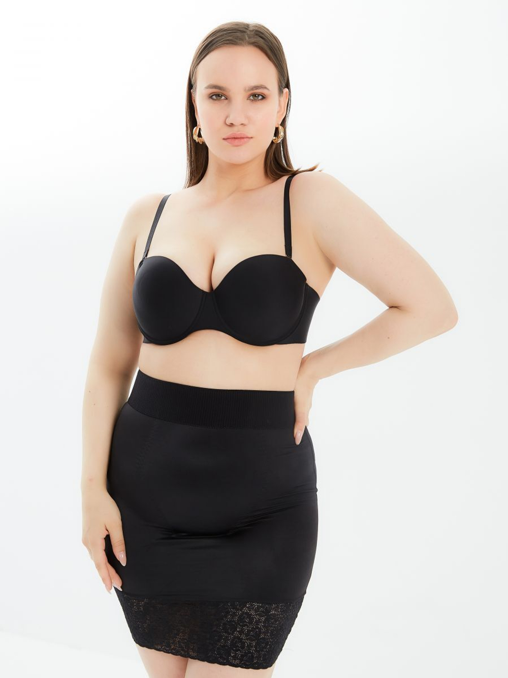 Корректирующая юбка-трусы средней степени утяжки (Размер: S) (Цвет: бежевый)