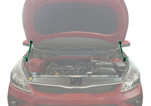 Газовые упоры капота Pneumatic для Kia Rio IV 2017-2020, 2 шт., KU-KI-RI04-00