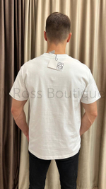 Белая футболка Loewe свободного кроя