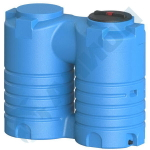 Емкость вертикальная с дыхательным клапаном и сливом Анион 1000 л. вертикальная (1620x740x1420см;синий) - арт.559429