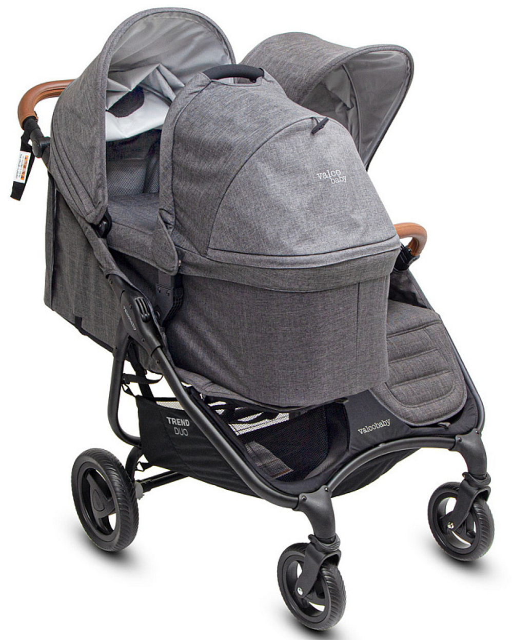 Детская коляска для двойни Valco baby Snap Duo Trend 2 в 1 Графитовый (Charcoal)
