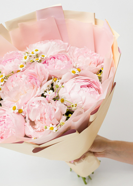 Букет из пионов Сара Бернар L #16